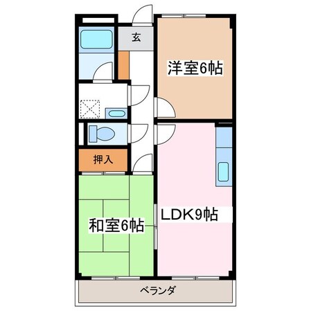 渚駅 徒歩13分 1階の物件間取画像